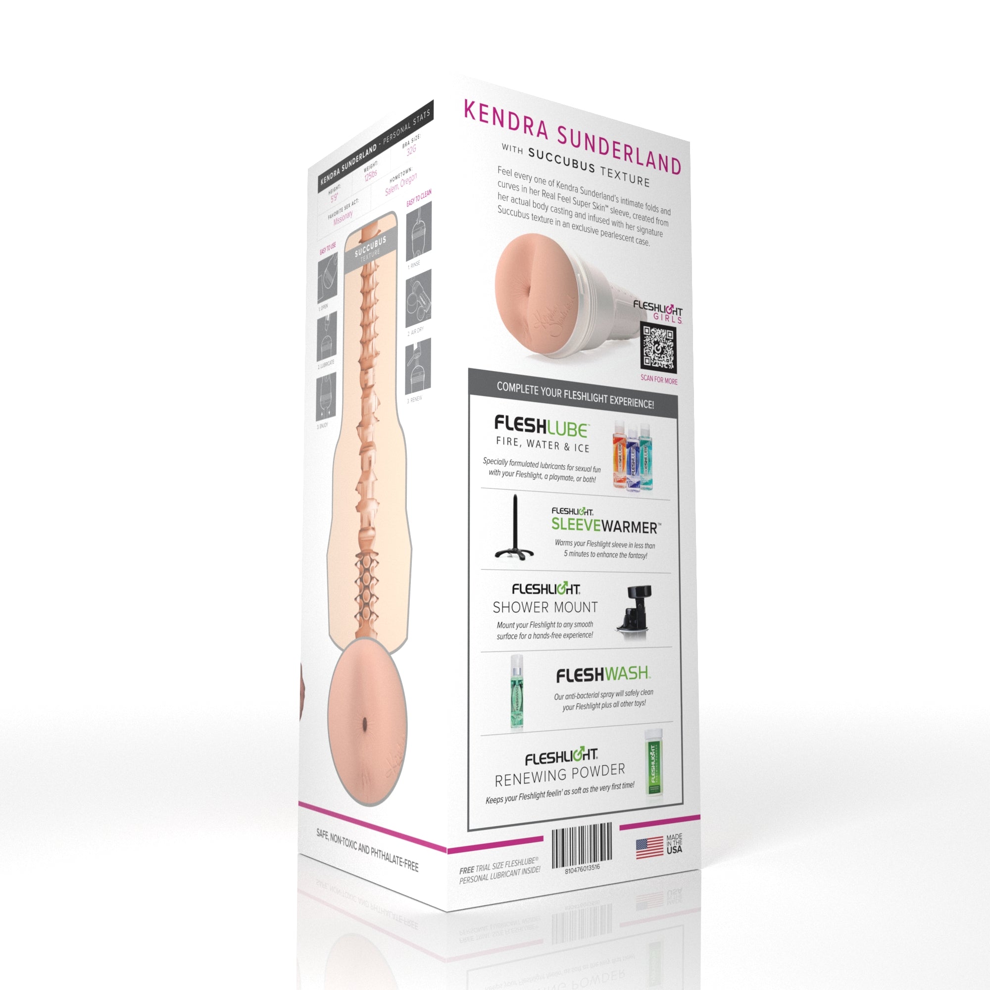 Kendra Sunderland Fleshlight Succubus (Butt) With case Fleshlight