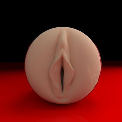 Straight on shot of Violet Myers Ricky's Room pussy stroker.
